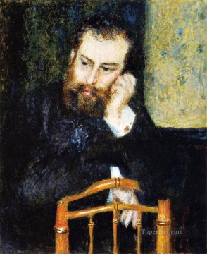 Pierre Auguste Renoir Painting - retrato de alfred sisley pierre auguste renoir